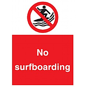 No Surfboarding Sign £9 - Signs