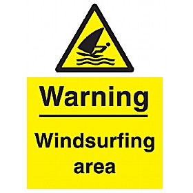 Warning Windsurfing Area Sign £9 - Signs