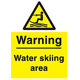 Warning Water Skiing Area Sign £9 - Signs