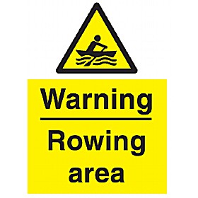 Warning Rowing Area Sign &pound;9 - Signs