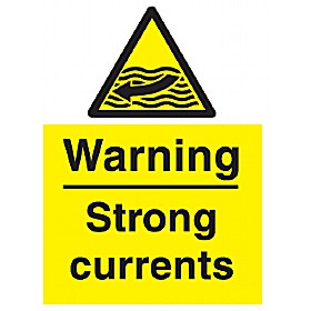 Warning Strong Currents Sign &pound;9 - Signs