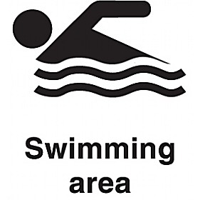 Swimming Area Sign &pound;9 - Signs