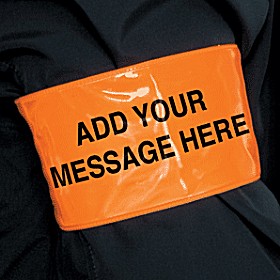 Orange Hi-Visibility Armband £6 - Signs