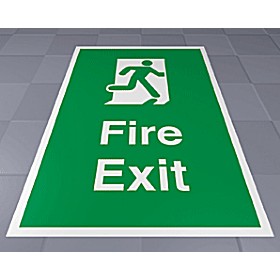 Fire Exit Floor Sign £25 - Signs