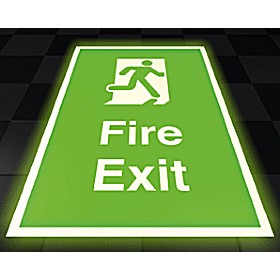 Photoluminescent Fire Exit Floor Sign &pound;41 - Signs