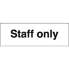 Staff Only Sign £1 - Signs