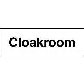 Cloakroom Sign £1 - Signs