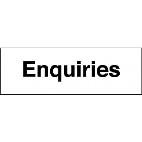 Enquiries Sign £1 - Signs