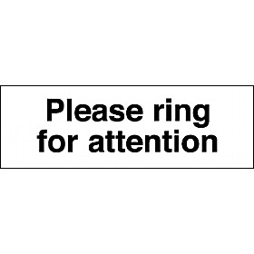 Please Ring For Attention Sign £1 - Signs