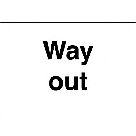 Way Out Sign &pound;4 - Signs