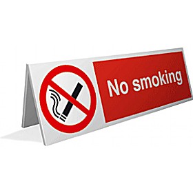 No Smoking Desktop Sign x4 &pound;5 - Signs