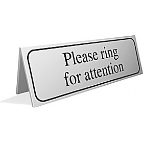 Please Ring For Attention Desktop Sign £5 - Signs