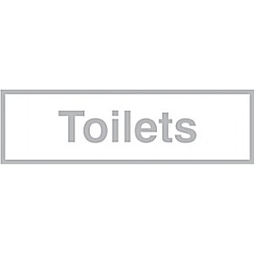 Clearview Toilets Sign £26 - Signs