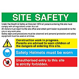 Site Safety Sign 1 &pound;15 - Signs