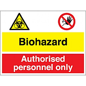 Biohazard Authorised Personnal Only Sign £5 - Signs