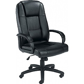 Keno Leather Faced Manager Chair &pound;97 - Office Furniture