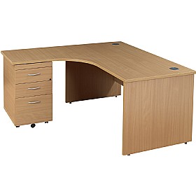 Balcary Panel End Combi Desk £179 - Office Furniture