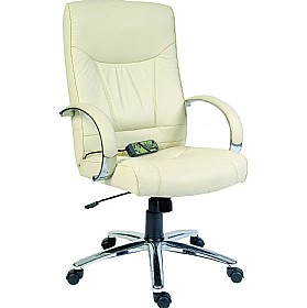 Kensington Leather Faced Massage Chair &pound;130 - Office Furniture
