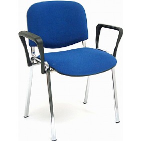 ISO Chrome Conference Chair With Arms &pound;39 - Office Furniture
