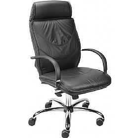 Valentino Leather Faced Manager Chair £336 - Office Furniture