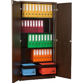 Timeless Wooden Solid Door System Storage Cupboards £207 - Office Furniture