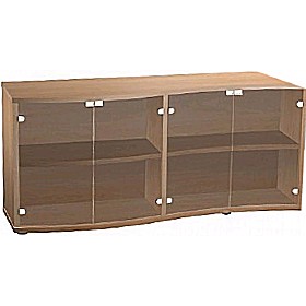 Dalton Glass Credenza Units £212 - Office Furniture