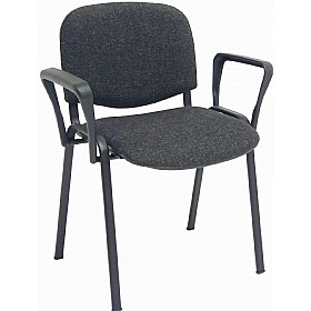 ISO Black Frame Conference Chair With Arms &pound;36.75 - Office Furniture