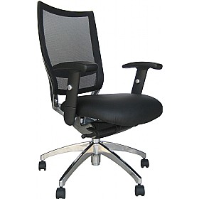 Tanoura Mesh & Enviro Leather Chair &pound;176 - Office Furniture
