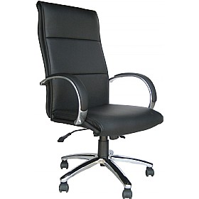 Hatherton Enviro Leather Chair &pound;140 - Office Furniture