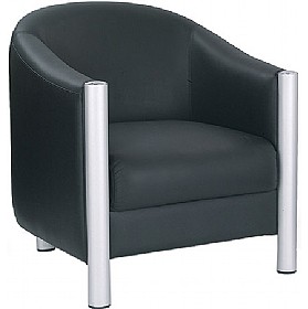 Chill Leather Faced Tub Chair £426 - Office Furniture