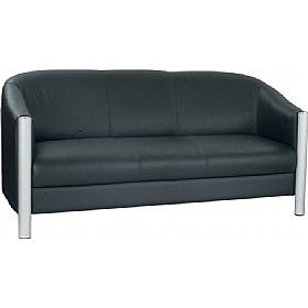Chill Leather Faced 3 Seat Tub Chair £725 - Office Furniture