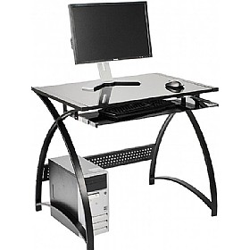 Harlem Glass Computer Desk &pound;82 - Office Furniture