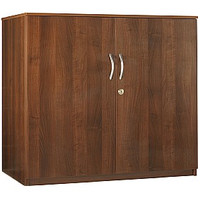 Malbec Walnut Low Cupboards £131 - Office Furniture