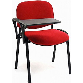 ISO Black Frame Conference Chair With Writing Tablet £44 - Office Furniture