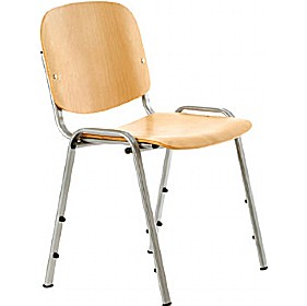 Lifestyle Silver Frame Stacking Chair (Pack of 4) £48 - Education Furniture