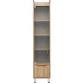 Trilogy Tall Narrow Glass Cupboard £534 - Office Furniture