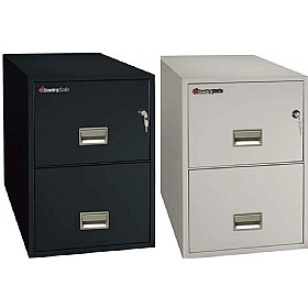 Sentry 2 Drawer Wide Fire Filing Cabinet £918 - Safety & Security