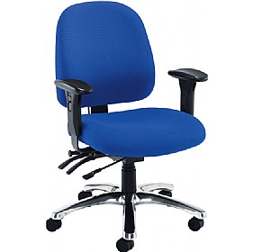 Vista 24 Hour Mid Back Chrome Operator Chair &pound;196 - Office Furniture