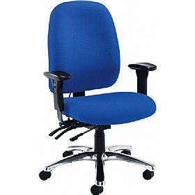 Vista 24 Hour High Back Chrome Operator Chair £210 - Office Furniture