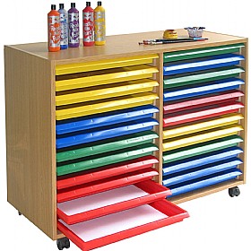 24 Art Tray Storage Unit £284 - Education Furniture