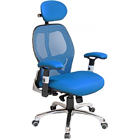 Ergo-Tek Blue Mesh Manager Chair &pound;129 - Office Furniture