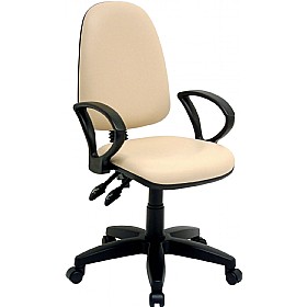 Rhino High Back Operator Chair Sierra Vinyl £87 - Office Furniture