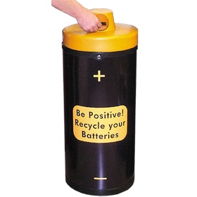 Battery Recycling Bin 'Be Positive' £177 - Premises Management