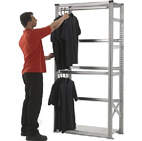 Supershelf Zinc Garment Racking &pound;89 - Shelving / Racking