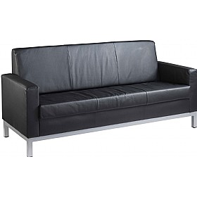 NEXT DAY Alvar 3 Seater Leather Sofa &pound;503 - Office Furniture