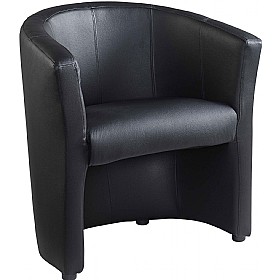 NEXT DAY Pentland Leather Tub Chair £146 - Office Furniture