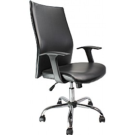 Bering Shirttail Leather Faced Manager Chair &pound;95 - Office Furniture