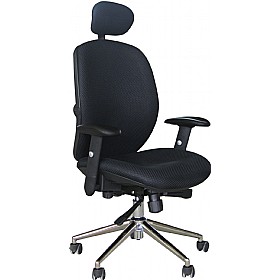 Pacific Mesh High Back Chair Black £157 - Office Furniture