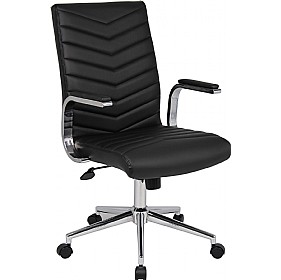 Martini Leather Faced Executive Chair £118 - Office Furniture