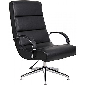 Mimosa Leather Faced Lounge Chair £157 - Office Furniture